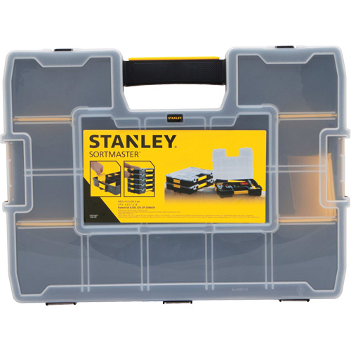 Organisateur empilable pour petites pi&egrave;ces SortMaster, 17-3/8" la x 13" p x 3-1/2" h, Noir Air Extreme Inc.