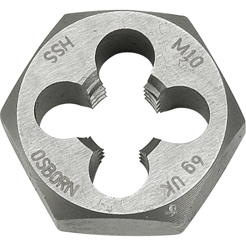 Hexagonal Rethreading Die, 1-1/10" Dia., 1/2"-12 Thread, High Speed Steel Air Extreme Inc.