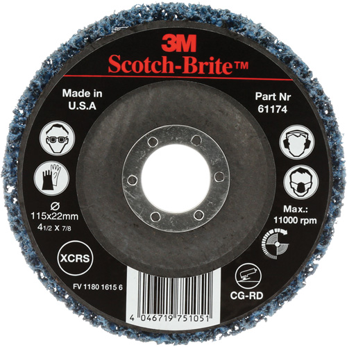 Disque de nettoyage et de d&eacute;capage Scotch-Brite, 4-1/2" dia., Grain Extra grossier, Carbure de silicium Air Extreme Inc.