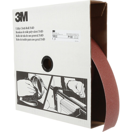 Utility Sanding Roll 314D, 2" W x 150' L, 100J Grit Air Extreme Inc.
