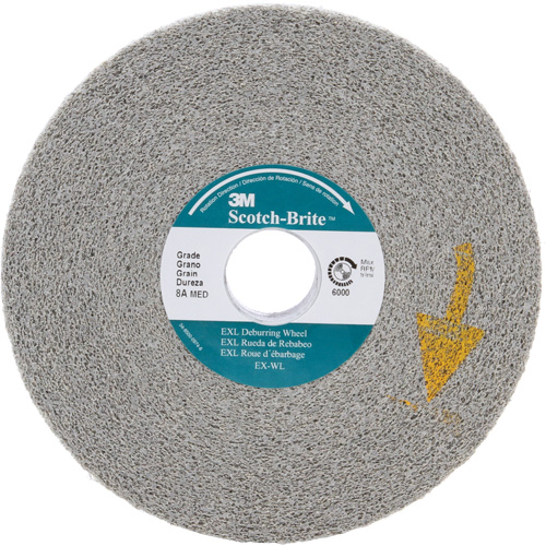 Scotch-Brite EXL Deburring Wheels, 6" x 1", 1" Arbor, Aluminum Oxide Air Extreme Inc.