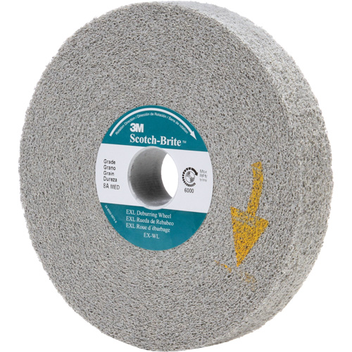 Scotch-Brite EXL Deburring Wheels, 6" x 1", 1" Arbor, Aluminum Oxide Air Extreme Inc.