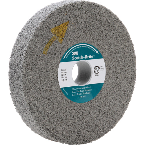 Scotch-Brite EXL Deburring Wheel, 8" x 1", 3" Arbor Air Extreme Inc.