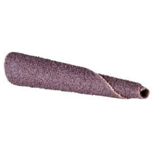 Cartouche de bande abrasive conique ALO, 100 Grain, 5/16" dia., Oxyde d'aluminium, 1-1/2" lo, 1/4" Dimension de l'arbre Air Extreme Inc.