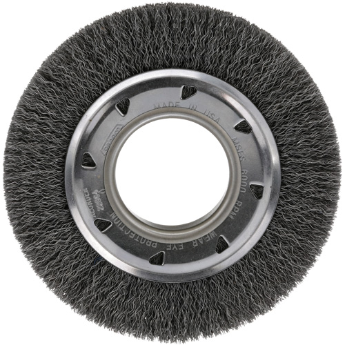 Crimped Wire Wheel Brush - Medium Face, 4-1/4" Dia., 0.012 Fill, 2" Arbor Air Extreme Inc.