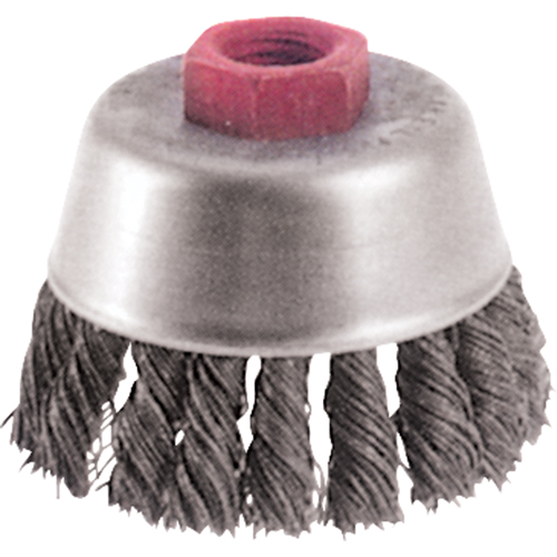 Knot Wire Cup Brushes - High Speed Small Grinder, 2-3/4" Dia. x 5/8"-11 Arbor Air Extreme Inc.