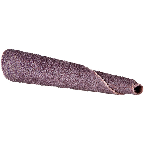 Cartouche de bande abrasive conique ALO, 150 Grain, 5/16" dia., Oxyde d'aluminium, 1-1/2" lo, 1/4" Dimension de l'arbre Air Extreme Inc.