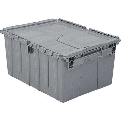 Flipak&reg; Polyethylene Plastic (PE) Distribution Containers, 11.8" x 9.8" x 7.7", Grey Air Extreme Inc.