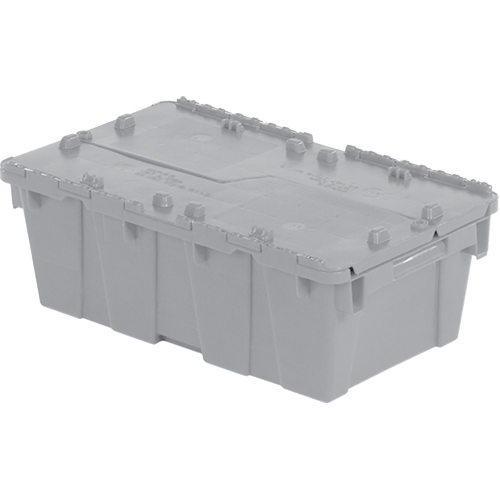 Flipak&reg; Polyethylene Plastic (PE) Distribution Containers, 19.7" x 11.8" x 7.3", Grey Air Extreme Inc.