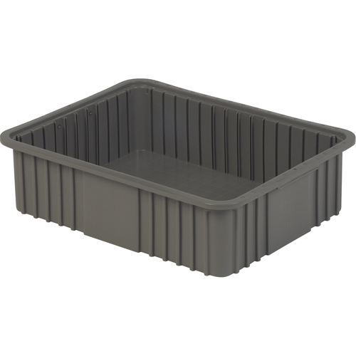 Contenant Divider Box, Poly&eacute;thyl&egrave;ne, 20,9" la x 15,9" p x 6" h, Gris Air Extreme Inc.