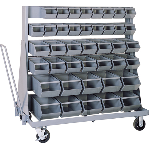 Mobile Bin Unit, Single-sided, 42 bins, 37" W x 21" D x 50-1/2" H Air Extreme Inc.
