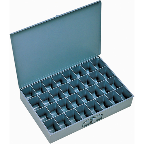 Boîtes &agrave; fond courb&eacute;, Acier, 32 compartiments, 18" la x 12" p, 3" h, Gris Air Extreme Inc.