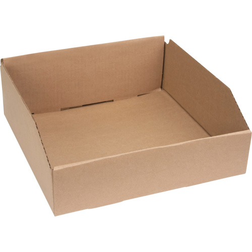 12" Deep Corrugated Parts Bins, 12" W x 12" D x 4-1/2" H, Beige Air Extreme Inc.
