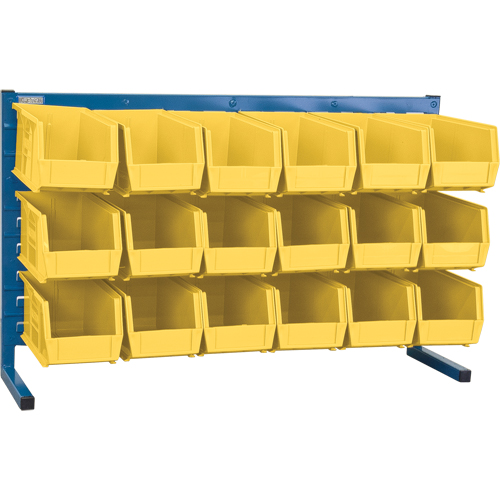 Louvered Rack with Bins, 18 Bins, 36" W x 8-1/4" D x 22" H Air Extreme Inc.