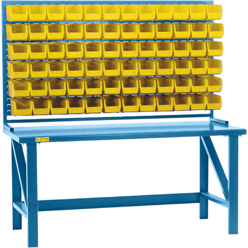Louvered Rack with Bins, 36 Bins, 72" W x 15" D x 40" H Air Extreme Inc.
