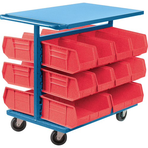Bin Carts - Cart Only, Double-sided, 24" W x 38-1/2" D x 36-1/2" H Air Extreme Inc.