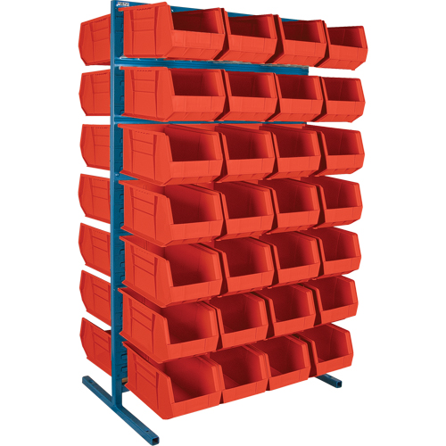 Double-Sided Stationary Bin Rack, 36" W x 24" D x 61" H, 56 Bins Air Extreme Inc.