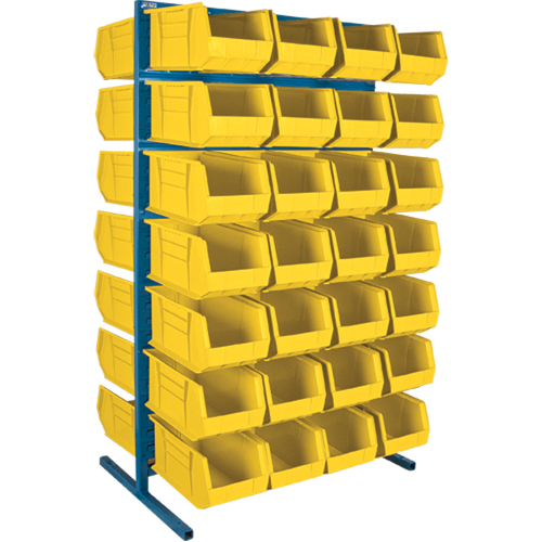 Double-Sided Stationary Bin Rack, 36" W x 24" D x 61" H, 56 Bins Air Extreme Inc.