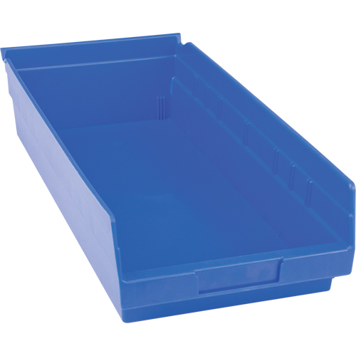 Plastic Shelf Bins, 8-3/8" W x 4" H x 17-7/8" D, Blue, 20 lbs. Capacity Air Extreme Inc.
