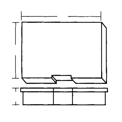 Compartment Case, Plastic, 15-1/2" W x 11-3/4" D x 2-1/2" H, Grey Air Extreme Inc.