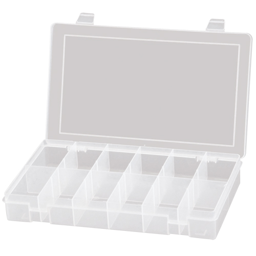 Boîtes &agrave; compartiments compactes en polypropyl&egrave;ne, 11" la x 6-3/4" p x 1-3/4" h, 12 compartiments Air Extreme Inc.