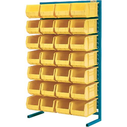 Single-Sided Stationary Bin Rack, 36" W x 12" D x 61" H, 28 Bins Air Extreme Inc.