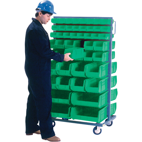 Support mobile deux c&ocirc;t&eacute;s pour bacs, &agrave; deux c&ocirc;t&eacute;s, 96 bacs, 36" la x 24" p x 63" h Air Extreme Inc.