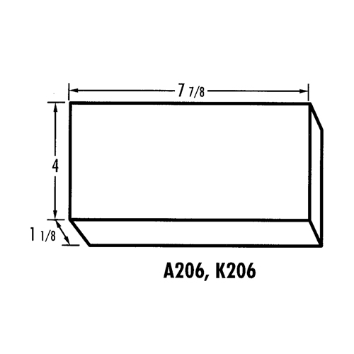 K-Resin Compartment Box, Plastic, 4" W x 8" D x 1-3/16" H, Transparent Air Extreme Inc.