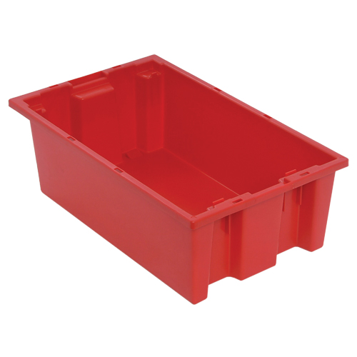 Stack & Nest Totes, 6" x 18" x 11", Red Air Extreme Inc.
