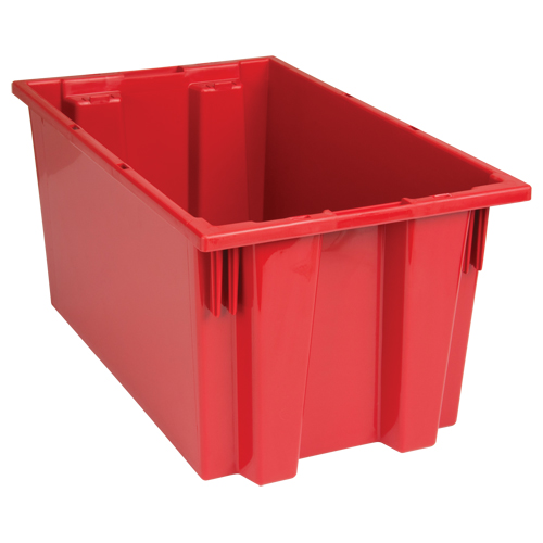 Stack & Nest Totes, 9" x 18" x 11", Red Air Extreme Inc.