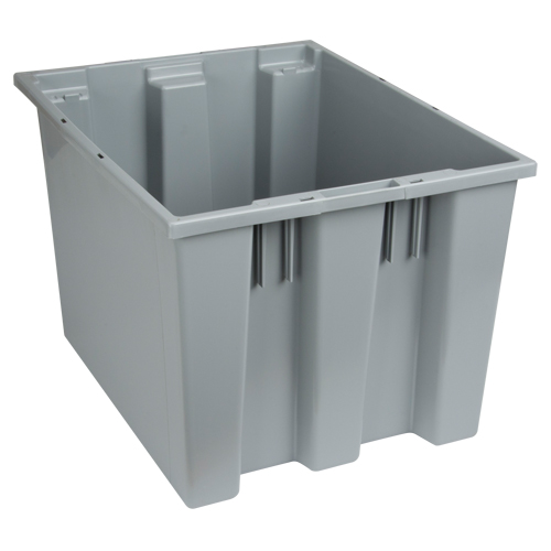 Stack & Nest Totes, 13" x 19.5" x 15.5", Grey Air Extreme Inc.