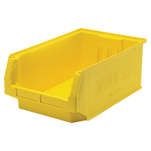 Contenants g&eacute;ants empilables, 12,375" la x 19,75" p x 7,875" h, Jaune Air Extreme Inc.