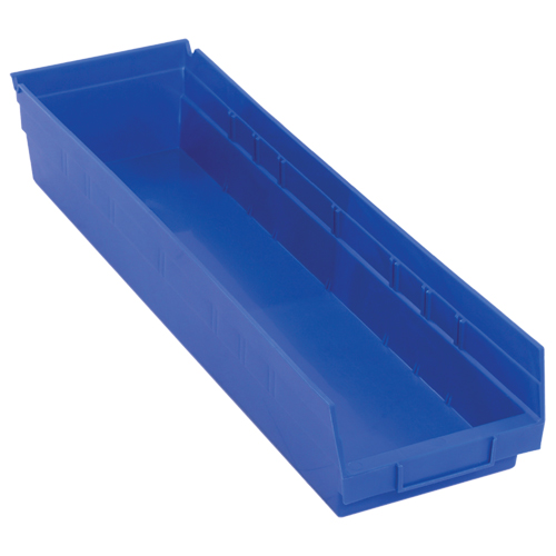 Shelf Bins, 6-5/8" W x 4" H x 23-5/8" D, Blue, 50 lbs. Capacity Air Extreme Inc.