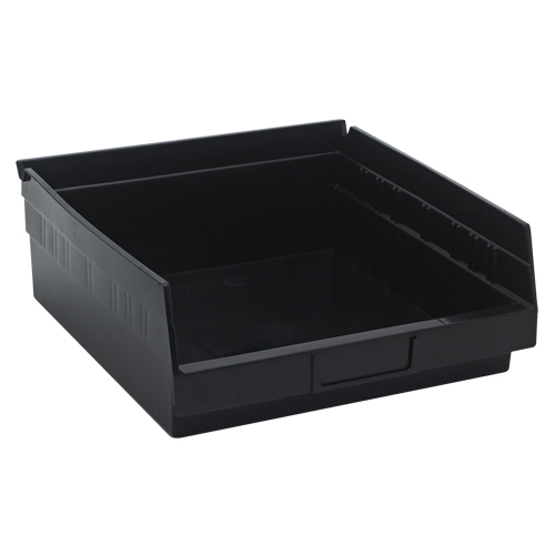 Bac pour &eacute;tag&egrave;re &eacute;conomique, 11-1/8" la, 4" h x 11-5/8" p, Noir Air Extreme Inc.