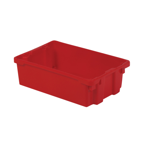 Polylewton Stack-N-Nest&reg; Containers, 6.2" x 20.1" x 13", Red Air Extreme Inc.
