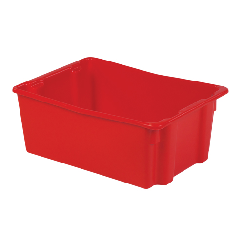 Polylewton Stack-N-Nest&reg; Containers, 10.5" x 26.1" x 18.7", Red Air Extreme Inc.