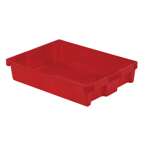 Polylewton Stack-N-Nest&reg; Containers, 6.1" x 29.6" x 22.4", Red Air Extreme Inc.