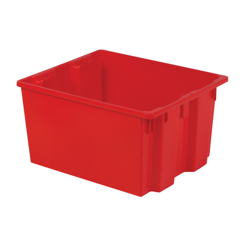 Polylewton Stack-N-Nest&reg; Containers, 13" x 24" x 20", Red Air Extreme Inc.
