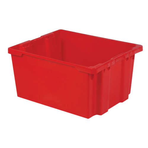 Polylewton Stack-N-Nest&reg; Containers, 15.1" x 30.1" x 24", Red Air Extreme Inc.
