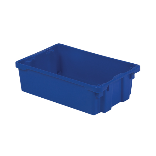 Polylewton Stack-N-Nest&reg; Containers, 6.2" x 20.1" x 13", Blue Air Extreme Inc.