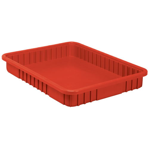 Contenants Divider Box, Plastique, 22,5" la x 17,5" p x 3" h, Rouge Air Extreme Inc.