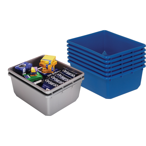 Cross Stack Bins, 11" W x 17.25" D x 12" H, Blue Air Extreme Inc.