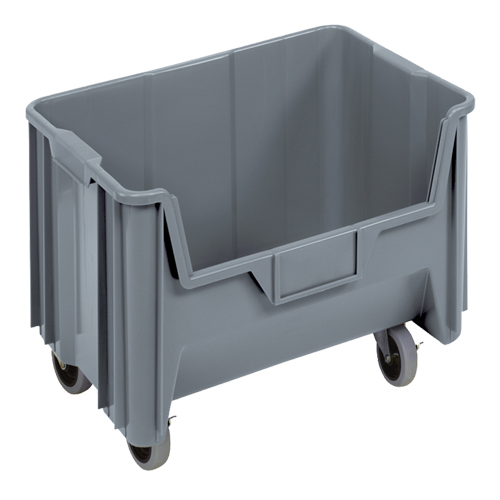 Bac g&eacute;ant mobile empilable, 12-7/16" ha x 19-7/8" la x 15-1/4" p, Capacit&eacute; de 250 lb, Gris Air Extreme Inc.