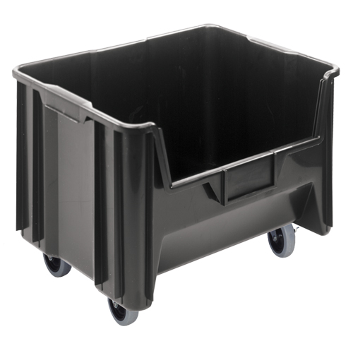 Bac g&eacute;ant mobile empilable, 12-7/16" ha x 19-7/8" la x 15-1/4" p, Capacit&eacute; de 250 lb, Noir Air Extreme Inc.