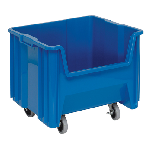 Bac g&eacute;ant mobile empilable, 12-1/2" ha x 16-1/2" la x 17-1/2" p, Capacit&eacute; de 250 lb, Bleu Air Extreme Inc.