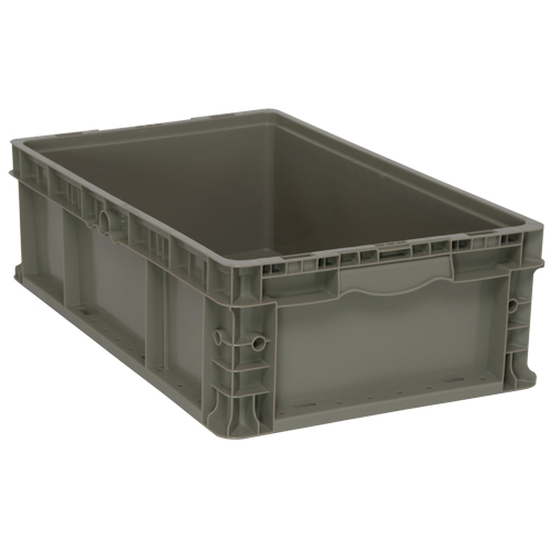 Contenant pliable et empilable, 15" la x 24" p x 7,5" h, Gris Air Extreme Inc.