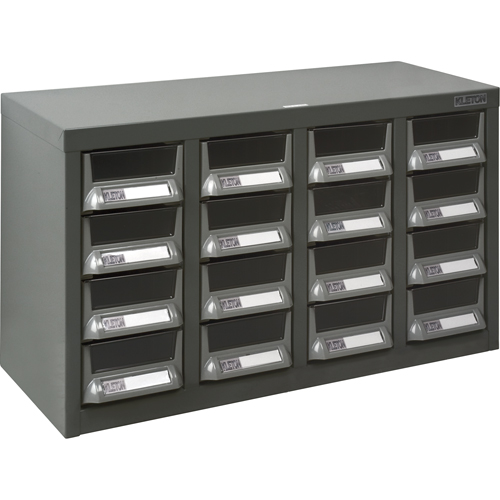 KPC-400 Parts Cabinet, Galvanized Steel, 16 Drawers, 23-1/10" x 8-7/10" x 13-4/5", Grey Air Extreme Inc.
