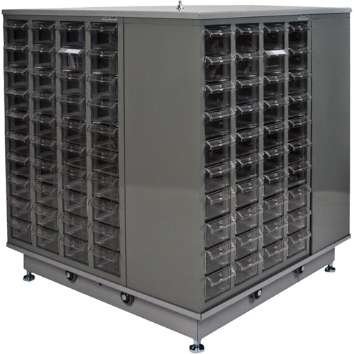 Casiers pour pi&egrave;ces KPC-600, Acier galvanis&eacute;, 40 tiroirs, 18-3/10" x 8-7/10" x 25-3/10", Gris Air Extreme Inc.
