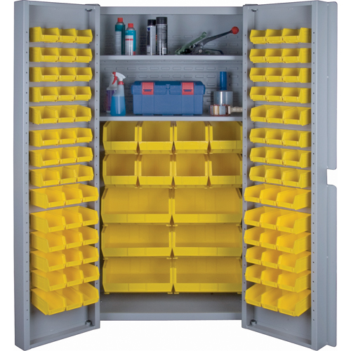 Deep Door Combination Cabinets, 38" W x 24" D x 72" H, Grey Air Extreme Inc.