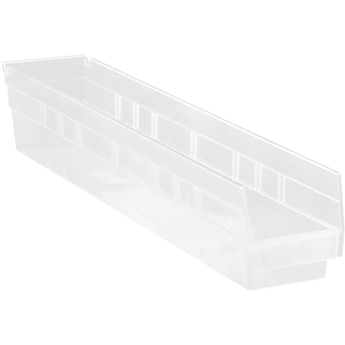 Bacs de rangement pour tablettes, 4-1/8" la x 4" H x 23-5/8" p, Transparent, Capacit&eacute; 50 lb Air Extreme Inc.